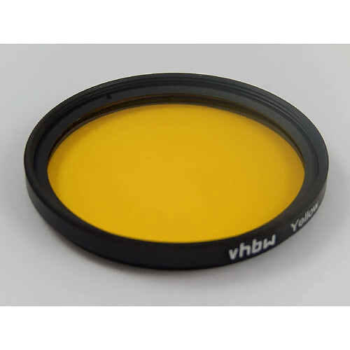 vhbw Filtre couleur jaune universel 62mm pour objectif photo Canon, Casio, Pentax, Olympus, Panasonic, Nikon, Fuji / Fujifilm