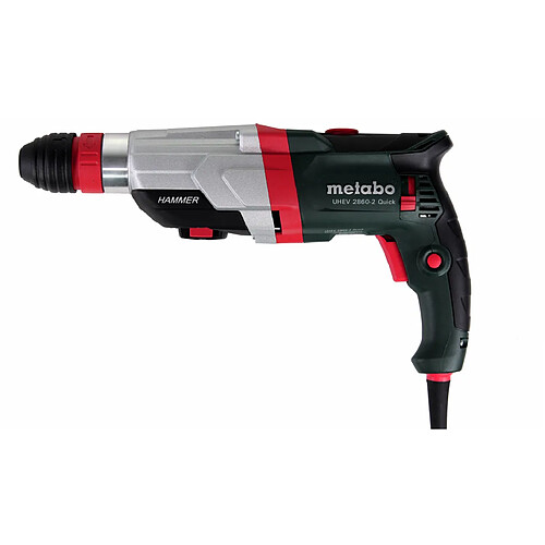 Metabo UHEV 2860-2 Quick Perforateur burineur 1100 W 3,4 J SDS Plus ( 600713510 ) + Coffret de transport + Foret et Burin - 10 pièces