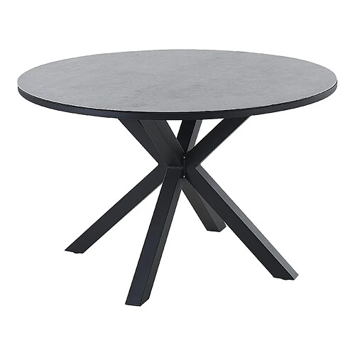 Beliani Table de jardin Céramique Verre Gris MALETTO