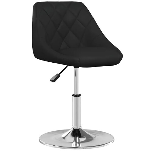 vidaXL Tabouret de bar Noir Similicuir