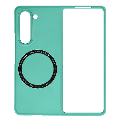 Avizar Coque MagSafe pour Samsung Galaxy Z Fold 5 Rigide Design Fin Turquoise