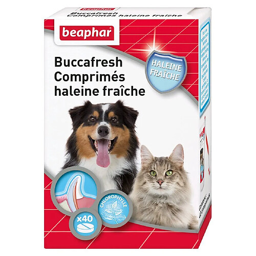 Beaphar Comprimés pour chien et chat haleine fraîche Buccafresh