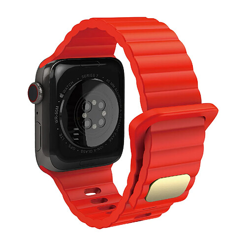 Avizar Bracelet pour Apple Watch 41mm / 40mm / 38 mm Silicone Souple et Doux Rouge