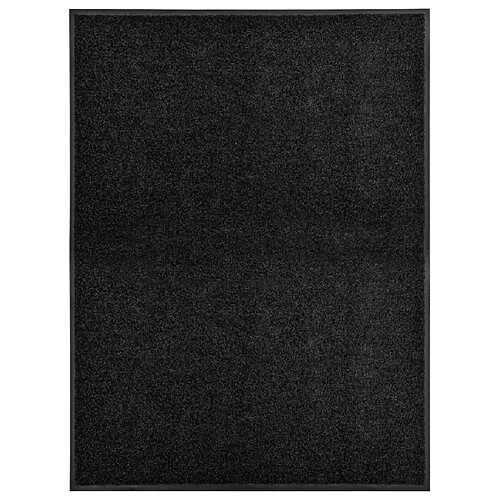 Decoshop26 Paillasson lavable Noir 90x120 cm DEC023176