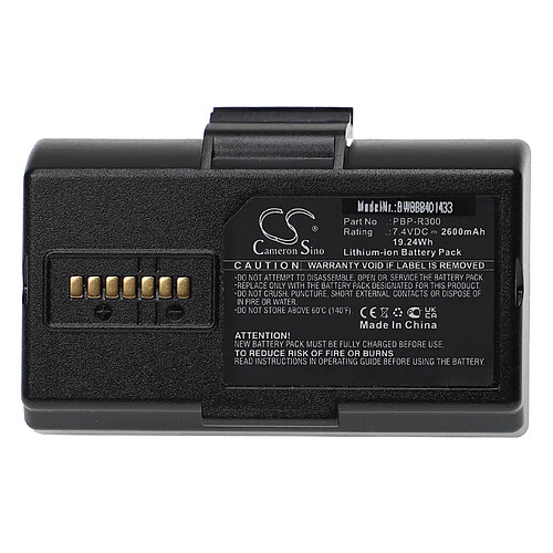 vhbw Batterie compatible avec Bixolon SPP-R410, SPP-R418 imprimante, scanner, imprimante d'étiquettes (2600mAh, 7,4V, Li-ion)