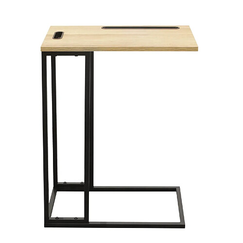 The Home Deco Factory Table d'appoint pour ordinateur ou tablette - Marron et noir