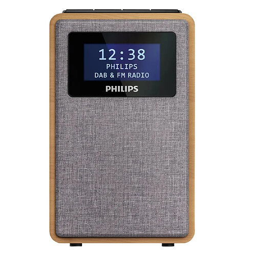 Radio-réveil double alarme bois/gris - TAR5005 - PHILIPS