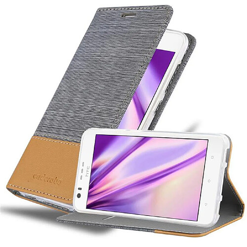 Cadorabo Coque HTC Desire 10 LIFESTYLE / Desire 825 Etui en Gris