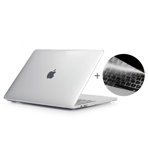 Wewoo Housse Étui Transparent pour 2016 MacBook Pro 13,3 pouces sans barre tactile A1708 Chapeau-Prince 2 en 1 cristal dur coque en plastique de protection + Europe Version Ultra-mince TPU couvercle de clavier de