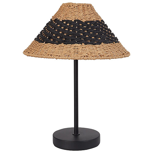 Beliani Lampe à poser MOMBA Noir