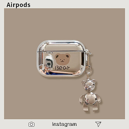 GUPBOO Airpods Coque Housse Étui Protecteur Compatible pour AirPods1/2-dessin animé mignon ours coréen