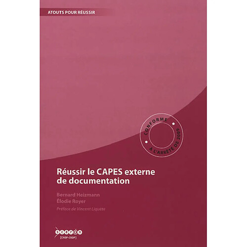 Réussir le CAPES externe de documentation · Occasion