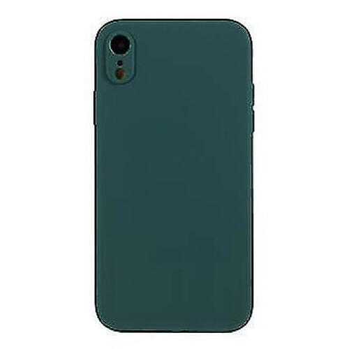 Universal Étui en silicone en peau mate doux vert foncé pour votre pomme iPhone XR 6,1 pouces