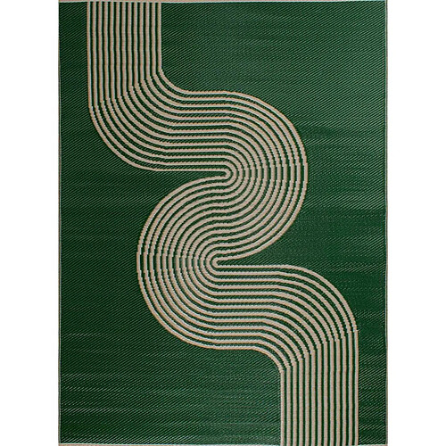 Jardindeco Tapis extérieur en polypropylène Spargi 1743 vert 180 x 280 cm.