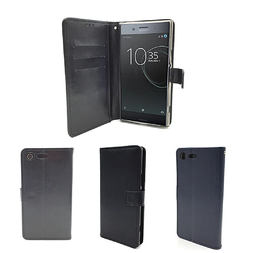 Etui luxe Sony Xperia XZ Premium 4G noir Style Cuir portefeuille avec porte cartes - Housse coque de protection Sony Xperia XZ Premium Dual Sim 2017 / 2018 - Accessoires pochette XEPTIO case