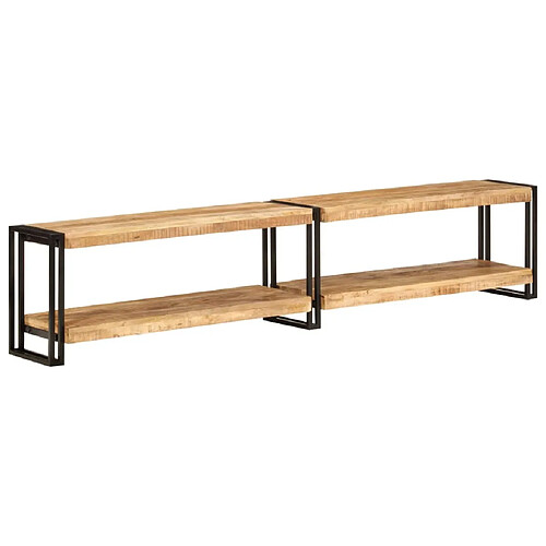 Maison Chic Meuble TV scandinave - Banc TV pour salon 200x30x40 cm bois massif de manguier -MN43391