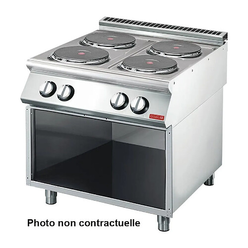 Piano de Cuisson électrique 4 plaques - 10,4 kW - Gastro M