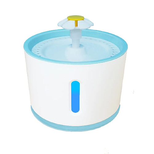 Universal Fontaine automatique pour chat Filtre 2.4L Dispensateur d'eau potable pour animaux domestiques Dispensateur d'eau pour chiens et chats à LED électrique Éleveur de chats | Fournitures d'alimentation pour chats (bleu)