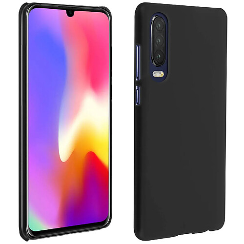 Avizar Coque Huawei P30 Antichoc Rigide Soft Touch Résistant - Noir Mat