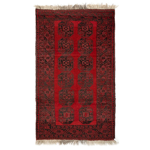 Vidal Tapis de laine 191x117 rouge Afghan