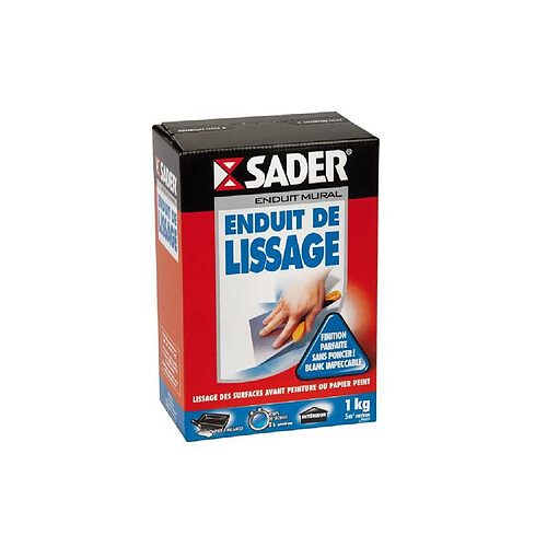 SADER Boîte Enduit Lissage Poudre - 1kg