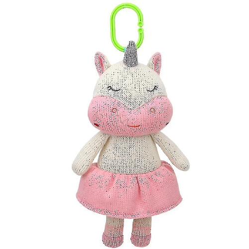 Universal Poupée apaisante bébé licorne, lit de poupée en peluche suspendu AZ14697