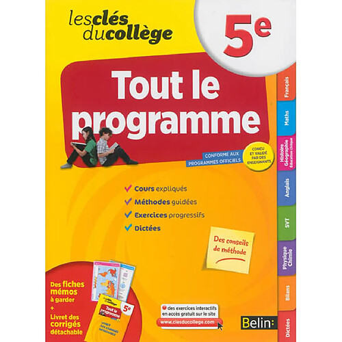 Tout le programme, 5e