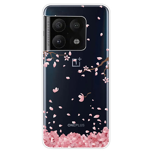 Coque en TPU anti-chocs, fleurs qui tombent pour votre OnePlus 10 Pro