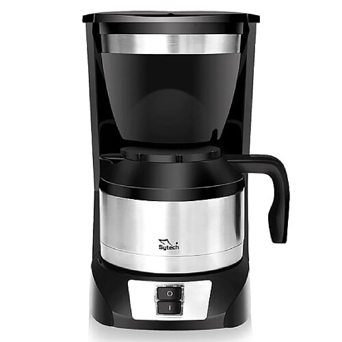 Autrement SYDC108T Cafetière Electrique 1L 800W 240V Avec Carafe Thermique Pratique et Fonctionnel Acier Inoxydable Noir