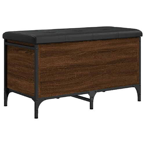 Maison Chic Banc de rangement | Meuble de rangement d'Entrée | Coffres d'Intérieur chêne marron 82x42x45 cm Bois d'ingénierie -MN44515