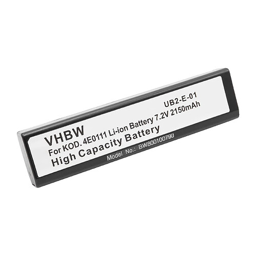 Vhbw Batterie 2150mAh compatible pour KODAK remplace 4E0111