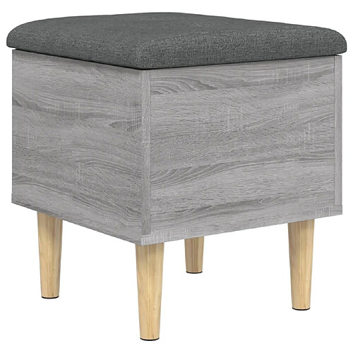 Maison Chic Banc de rangement | Meuble de rangement d'Entrée | Coffres d'Intérieur sonoma gris 42x42x46 cm bois d'ingénierie -MN85019