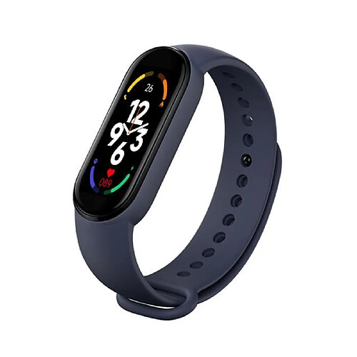 Noir - M7 Fitness Tracker Smartwatch pour hommes et femmes, Bande intelligente de sport, Bluetooth, Fréquence