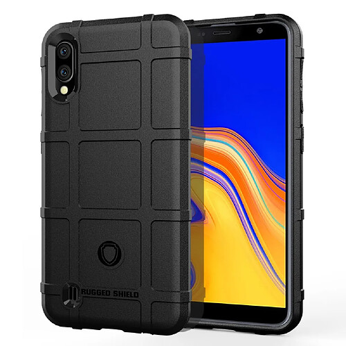 Coque en TPU grille carrée anti-chocs noir pour votre Samsung Galaxy M10/A10