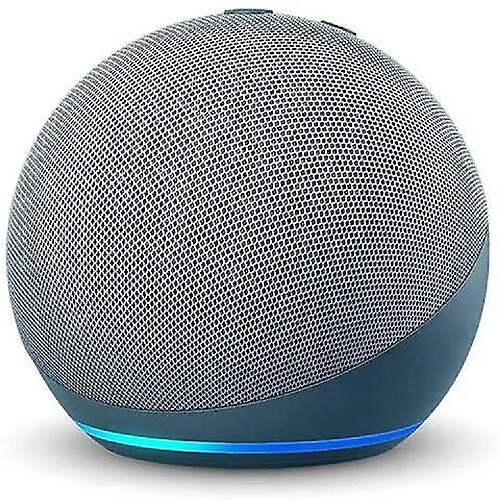 Universal Tout nouveau point d'écho (4ème génération) |Haut-parleur intelligent avec Alexa |Construit avec des contrôles de confidentialité (bleu)