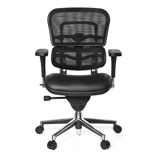 Siège de bureau / Fauteuil de direction ERGOHUMAN tissu maille noir hjh OFFICE