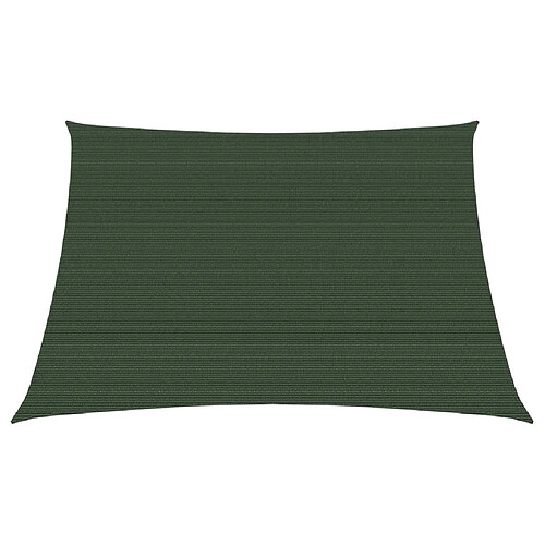 ComfortXL Voile D'ombrage 160 G/m² Vert Foncé 3/4x2 M Pehd