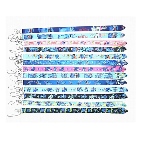 Universal 10 pièces Disney broches téléphone portable bandoulière clef carte bandoulière cou crochet cordon porte-badge bandoulière cou cordon lasso