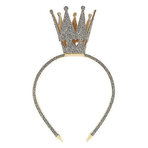 Universal Girls Bandon de couronne brillante pour la fête d'anniversaire or