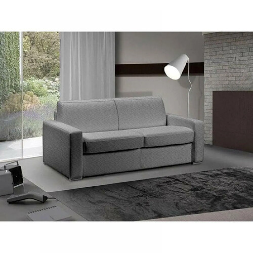 Inside 75 Canapé lit 3 places MASTER convertible EXPRESS 140 cm Tweed gris silex MATELAS 18 CM INCLUS