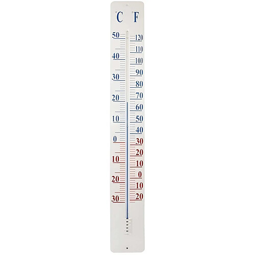 World Of Weather Thermomètre extérieur métal 90cm.