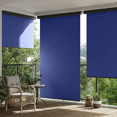 vidaXL Auvent latéral de balcon 165x250 cm Bleu