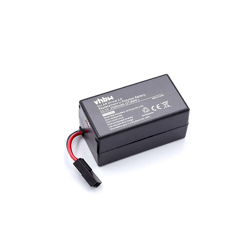 vhbw Batterie Li-polymère 2500mAh (11.1V) pour Drone Multicopter Quadrocopter Parrot AR Drone 1.0, AR Drone 2.0, AR Drone 2.0HD comme PF070056.