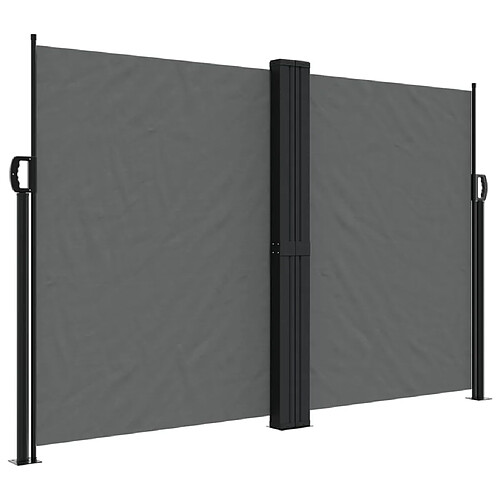 Maison Chic Auvent latéral rétractable | Store latéral | Brise-vue latéral anthracite 160x1000 cm -GKD79894