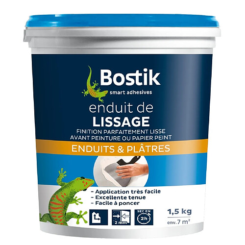 Enduit de lissage pâte Bostik 1,5kg