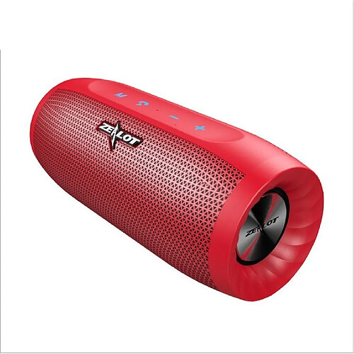 Chrono ZEALOT Bluetooth-Lautsprecher, barre de traction, Outdoor-Lautsprecher, wasserdicht, 20W Stereo, 360º Surround Sound, 2 Subwoofer, 4000 mAh Akku, 20 Stunden Spielzeit, Bluetooth 5.1 avec Mikrofon, USB, TF-Karte AUX(Rouge)