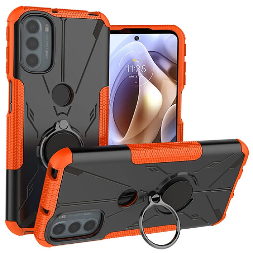 Coque en TPU anti-rayures avec béquille pour votre Motorola Moto G41 4G/G31 4G - orange