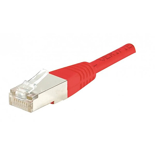 Abi Diffusion Cordon RJ45 catégorie 5e F/UTP rouge - 0,5 m