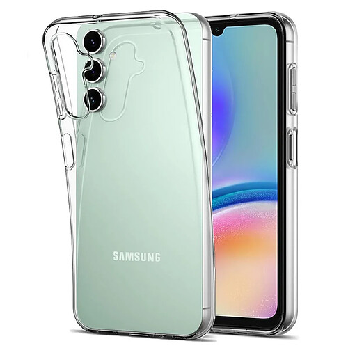 Htdmobiles Coque pour Samsung Galaxy A05s - housse etui silicone gel fine + film ecran - TRANSPARENT TPU