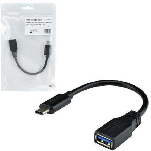 mcl - Adaptateur USB 3.1 type C mâle / USB type A femelle - 17cm